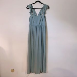 Show me your mumu sea foam green maxi dress bridesmaid formal size XL